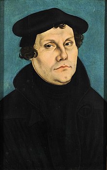 Ritratto di Martin Lutero di Lucas Cranach (1529) (tratto da Wikipedia)
