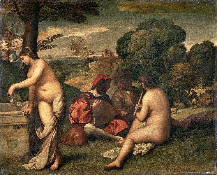 'Concerto campestre' di Giorgione o Tiziano (tratto da Wikipedia)