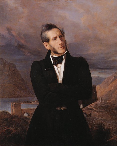 Alessandro Manzoni a 50 anni, Giuseppe Molteni (1800–1867), 1835, Accademia di Brera, Milano