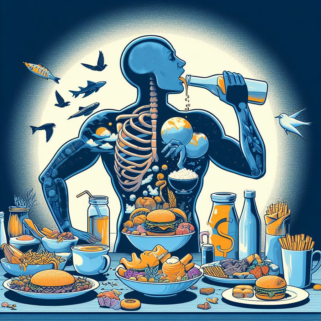 Disturbi alimentari: immagine generata con DALL-E 3