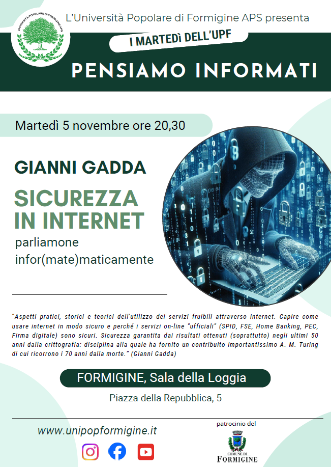 Locandina sicurezza in internet