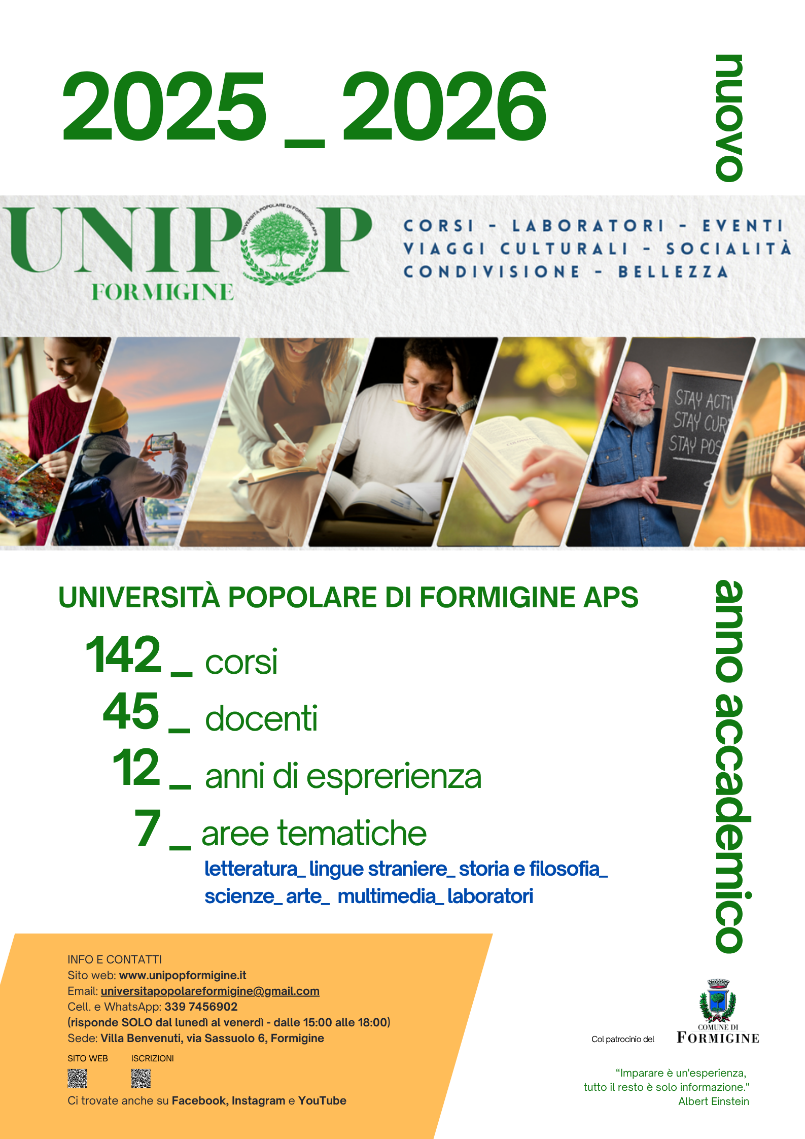 Programma dei corsi dell'A.A. 2025-26 (PDF, 1.25 MB)